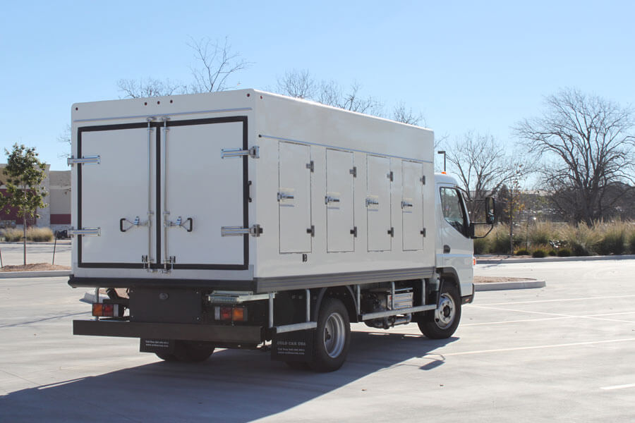 4+4 Rear Door Freezer Truck Body